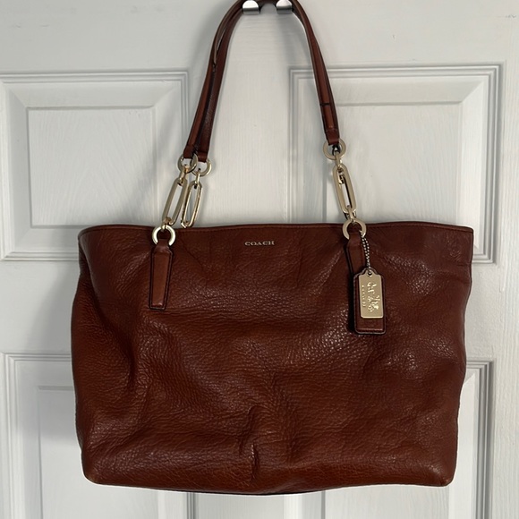Coach Bags Coach Brown Leather Laptop Bag Poshmark
